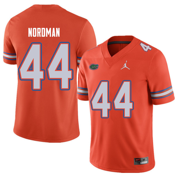 Jordan Brand Men #44 Tucker Nordman Florida Gators College Football Jerseys Sale-Orange